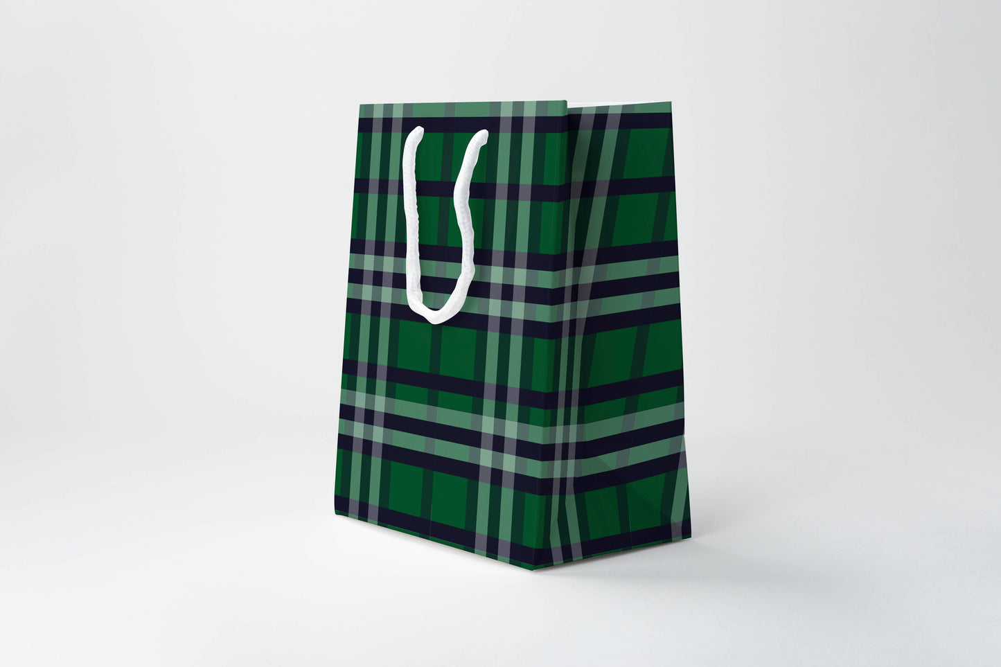 Blue Tartan Gift Bag