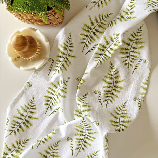 Fern tea towel