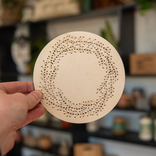 Lavender Wreath Embroidery Kit