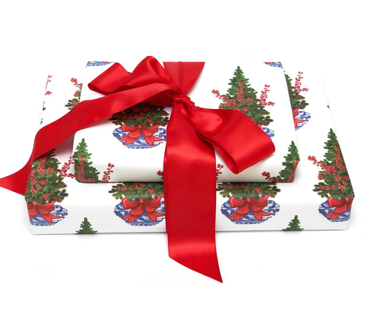 Chinoiserie Christmas Gift Wrap