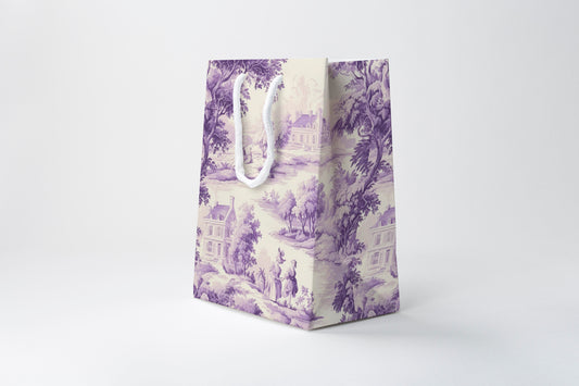 Lavender Toile Gift Bag