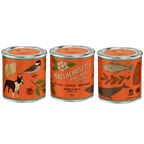 Massachusetts State Candle