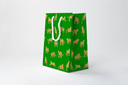 Green Leopard Gift Bag 