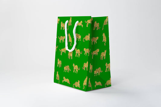 Green Leopard Gift Bag 