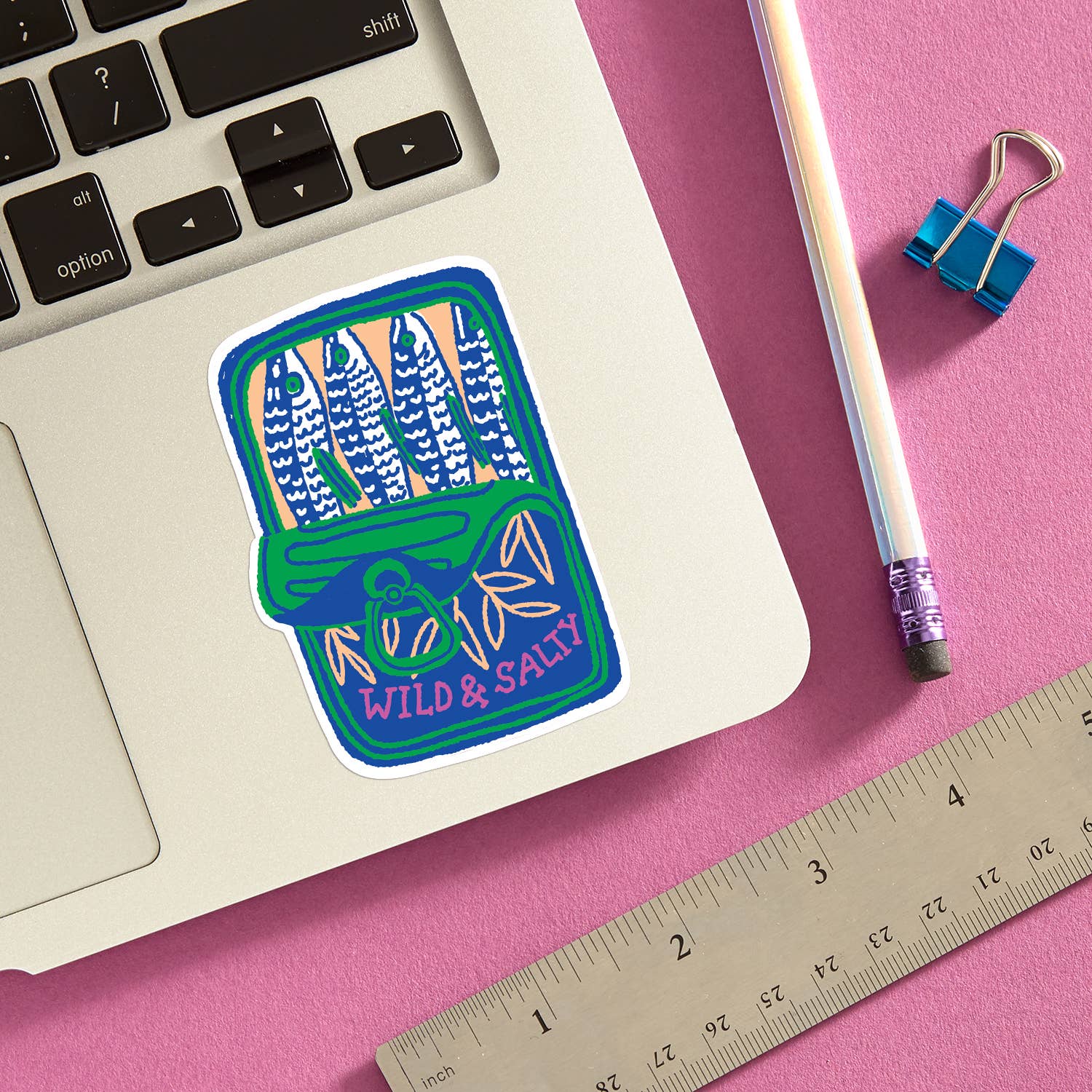Wild & Salty Sardines Die Cut Sticker - 0