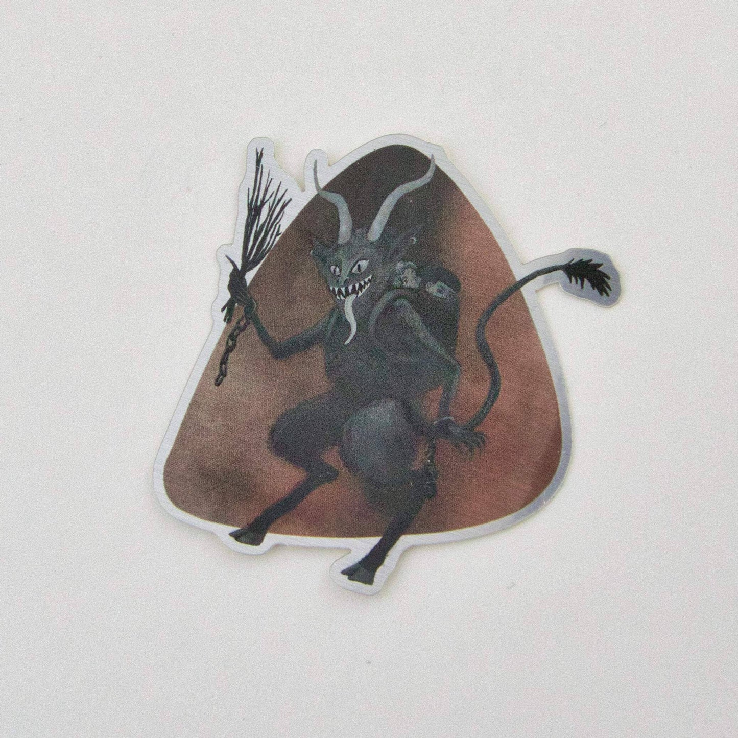Book Themed Sticker / Krampus / Holiday sticker