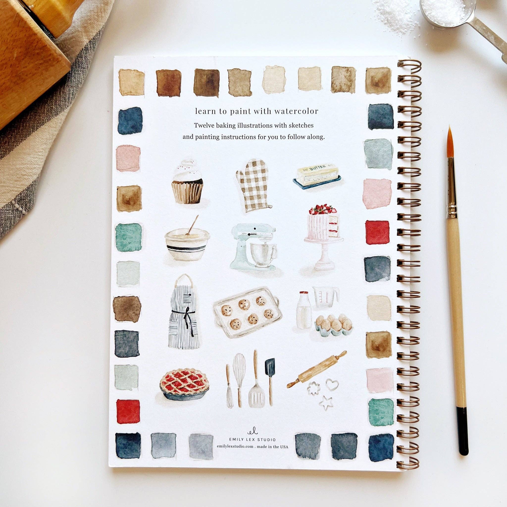 Watercolor Workbook - Baking - 0