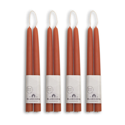 Hand-Dipped Beeswax Taper Candles - Bulk 4-Pair Bundle
