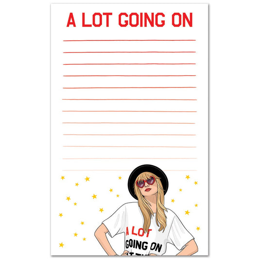 Notepad: Taylor A Lot Going On Stationery