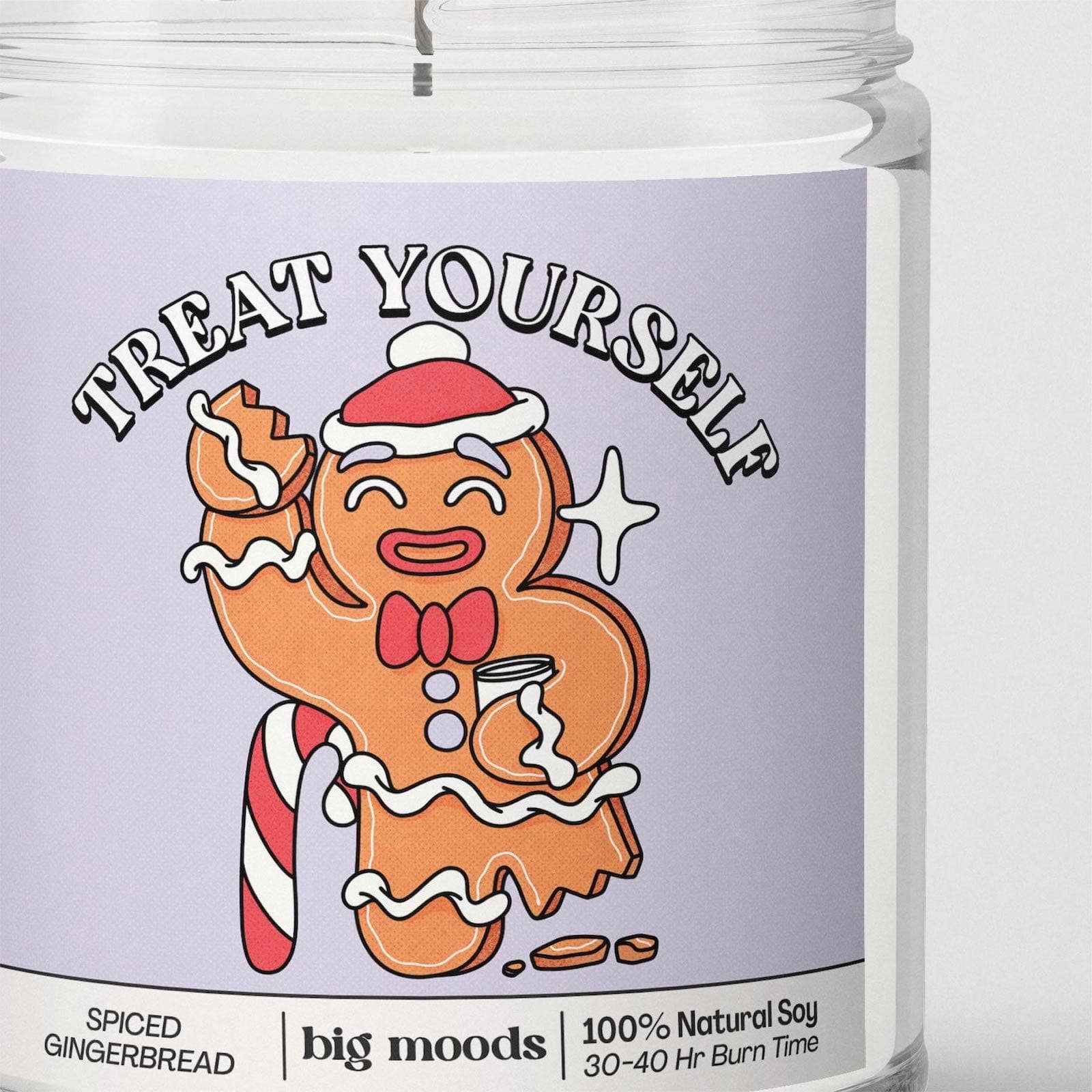 "Treat Yourself" Spiced Gingerbread - Holiday Candle (Soy) - 0