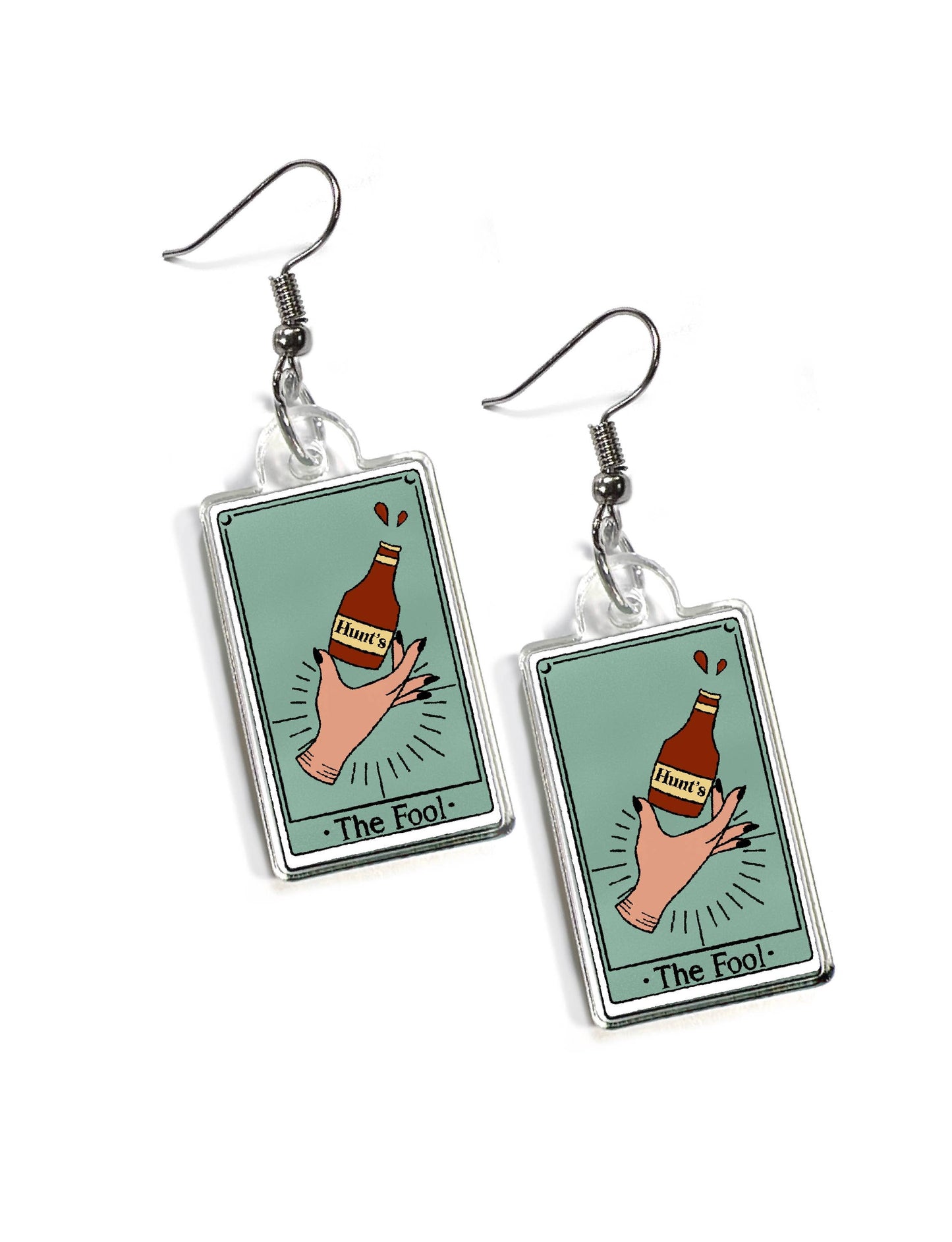 Pittsburgh Tarot Card ‘the Fool’ Earrings