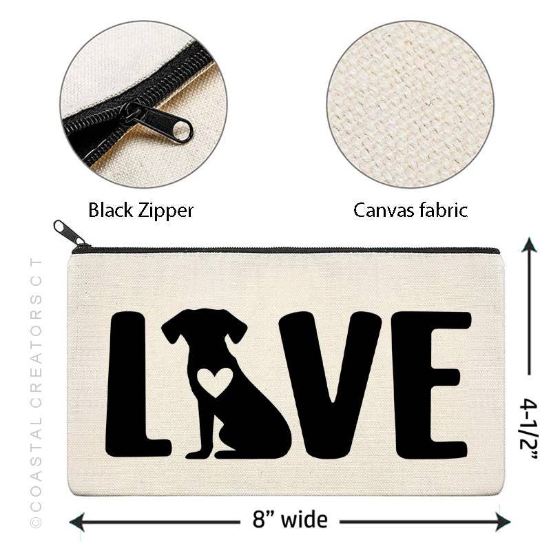 Multi-Use Canvas Zipper Pouches