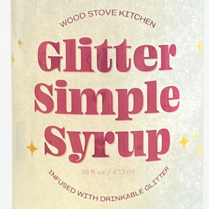 Glitter Simple Syrup, 16 fl oz