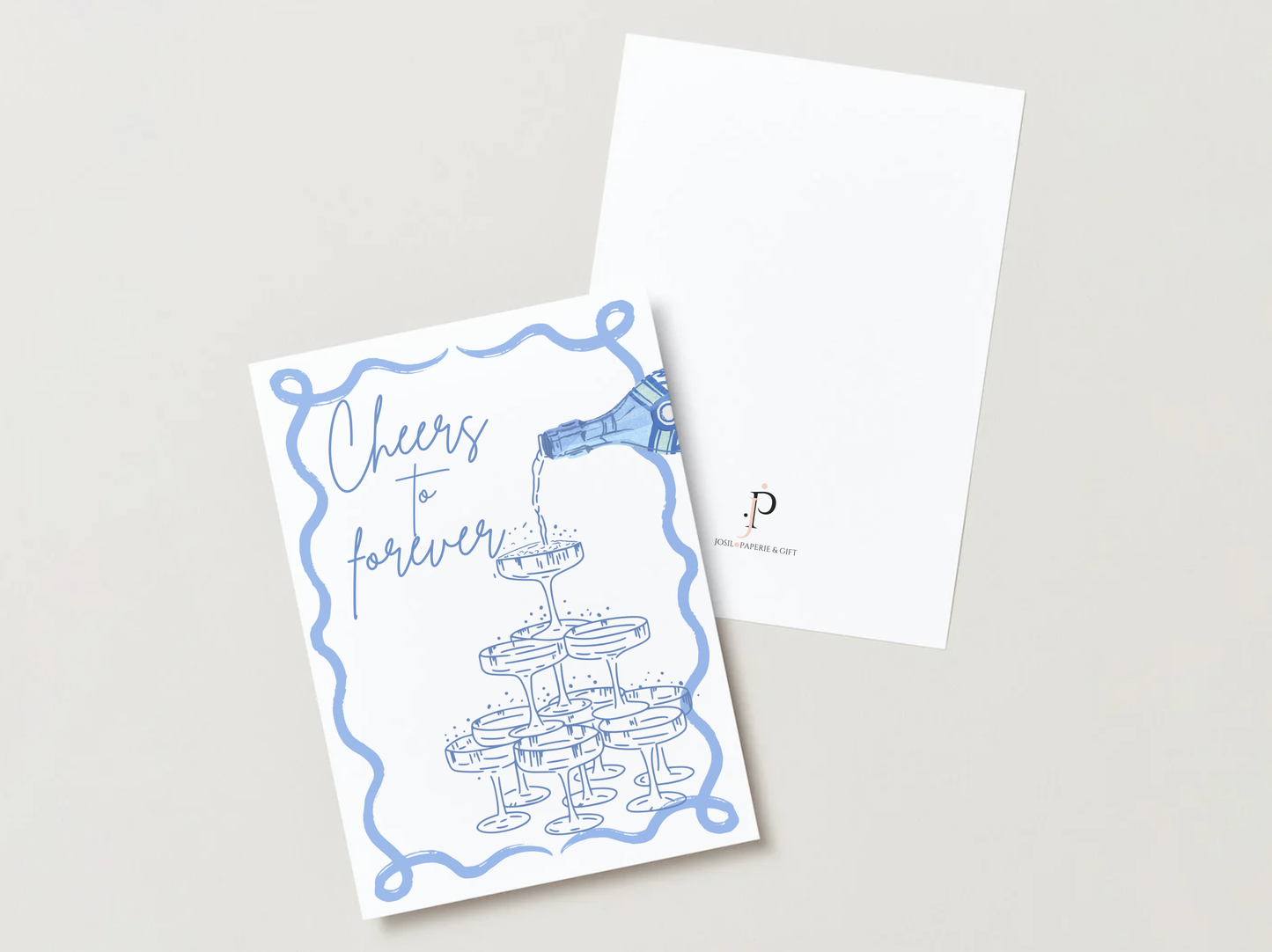 "Cheers to Forever" Greeting Card