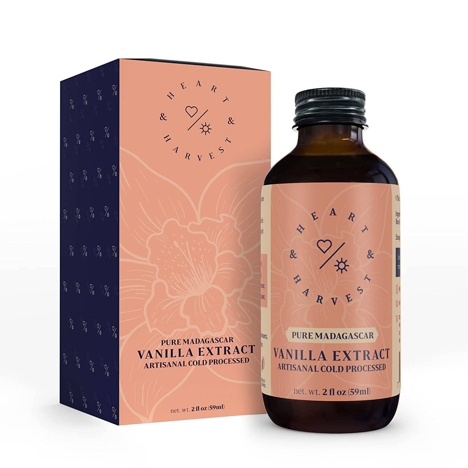 Pure Madagascar Vanilla Extract 2 oz - Ethically Sourced
