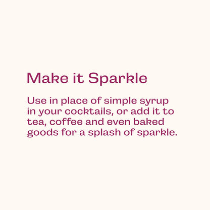 Glitter Simple Syrup, 16 fl oz