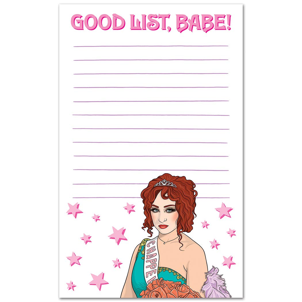 Notepad: Chappell Good List, Babe! Stationery - 0