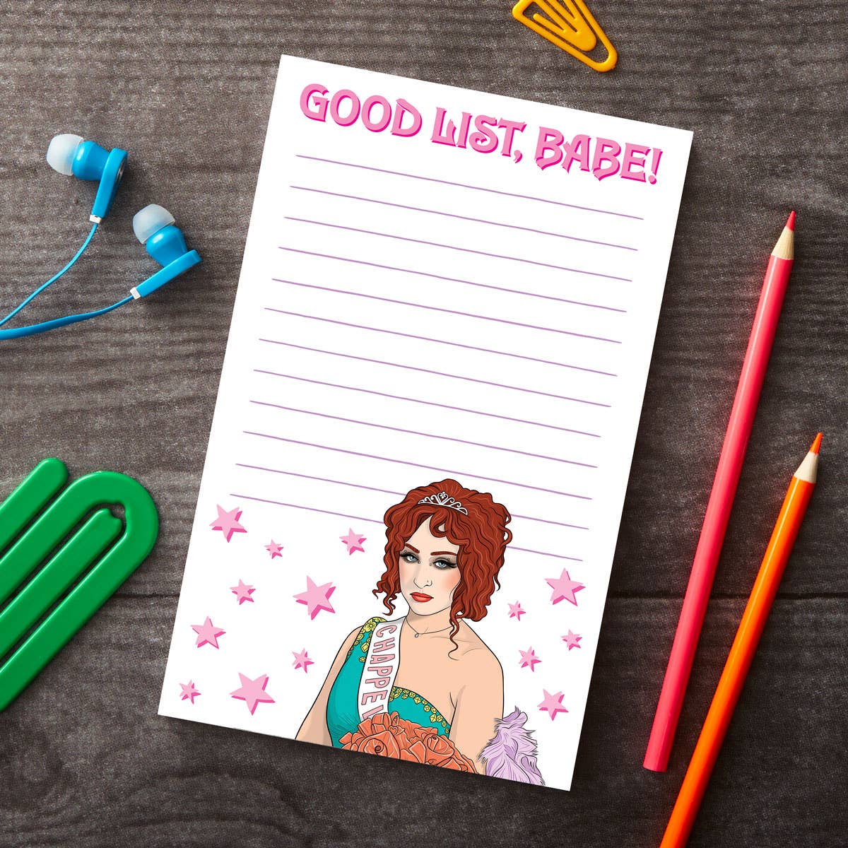 Notepad: Chappell Good List, Babe! Stationery
