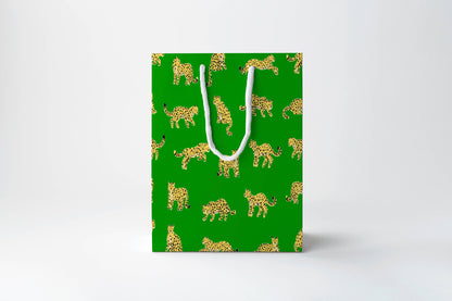 Green Leopard Gift Bag 