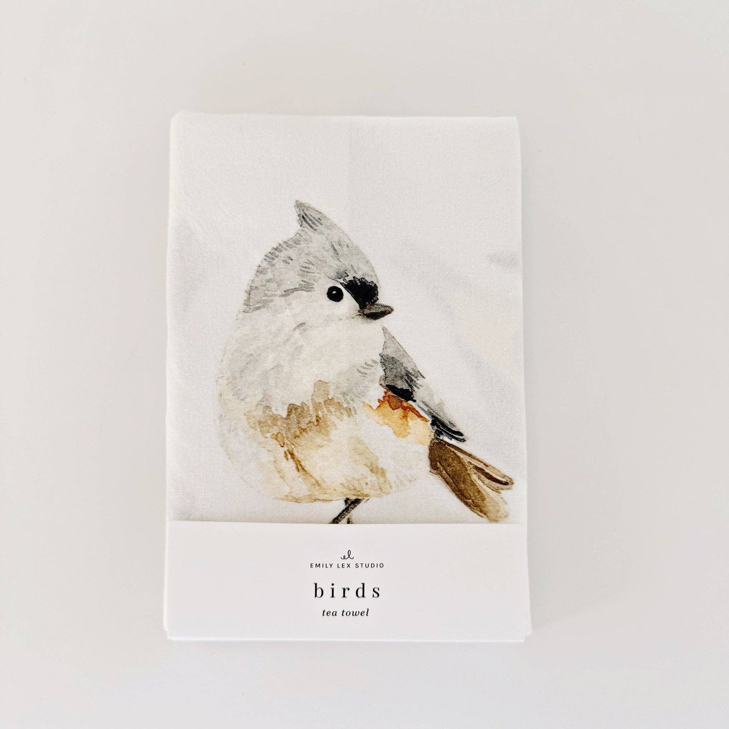 Birds tea towel