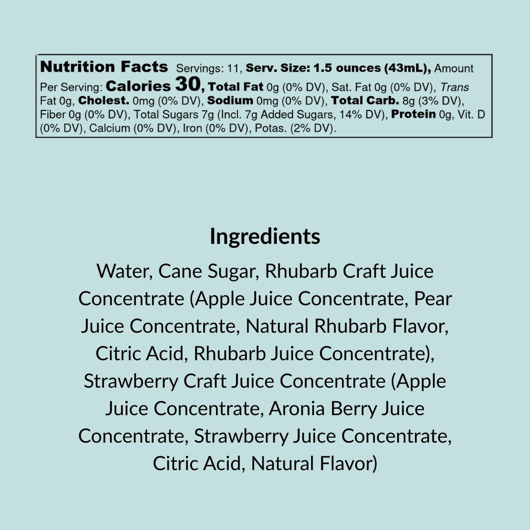 Strawberry-Rhubarb Mixer, 16 fl oz
