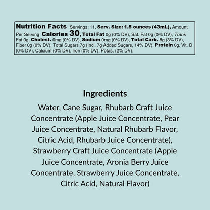 Strawberry-Rhubarb Mixer, 16 fl oz