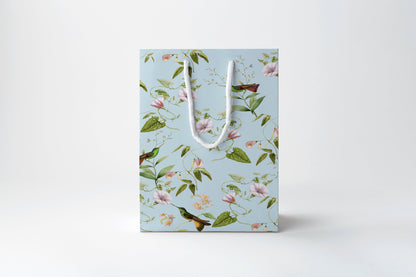 Blue Chinoiserie Bird Gift Bag