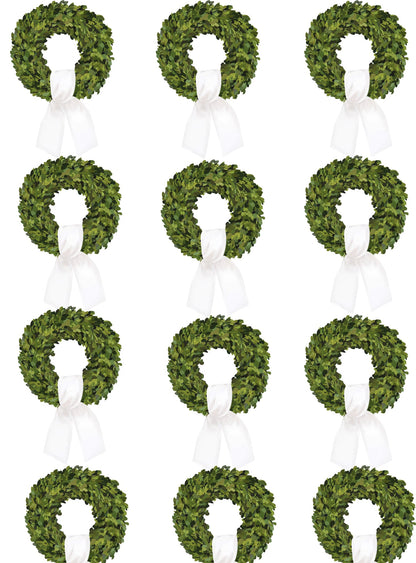 Boxwood Wreath Printed Wrapping Paper