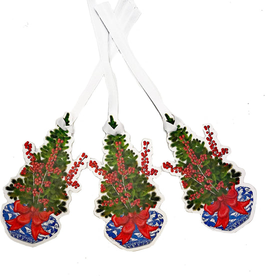 Chinoiserie Ginger Jar Gift Tag