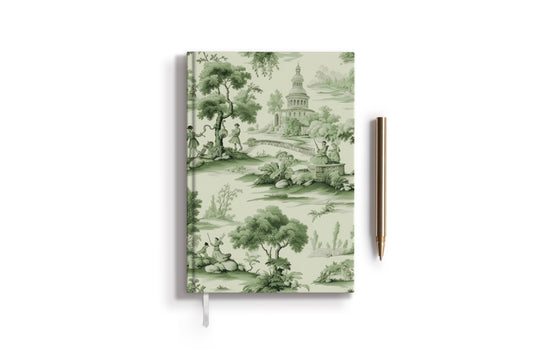 Green Toile Journal