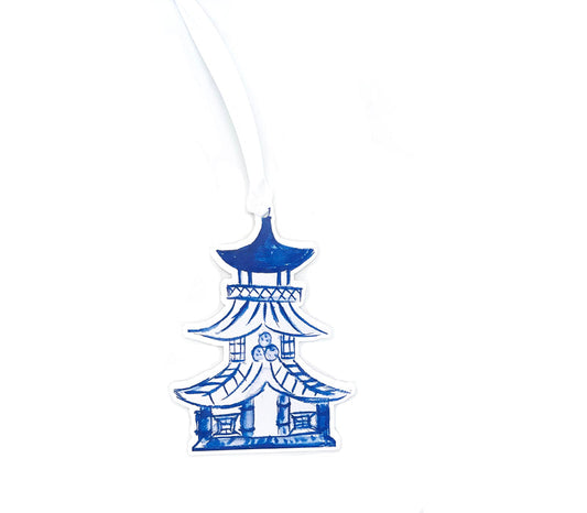 Chinoiserie Pagoda Gift Tag