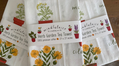 Herb Garden Tea Towel