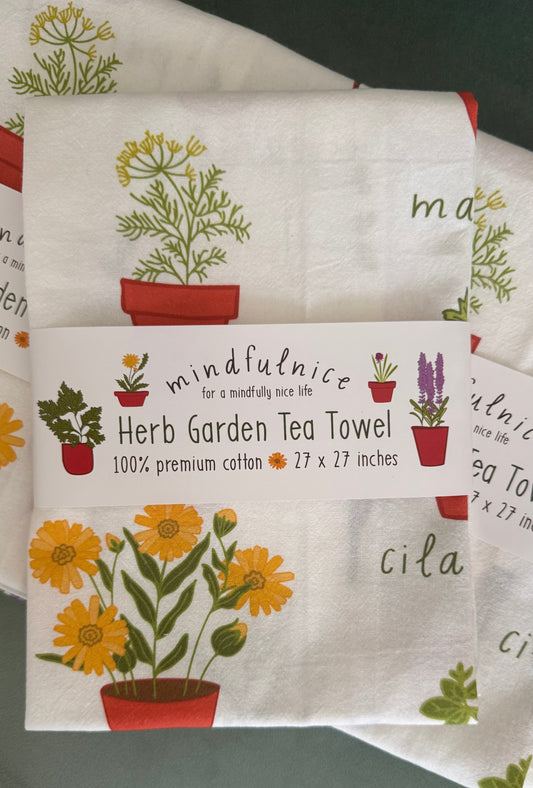 Herb Garden Tea Towel