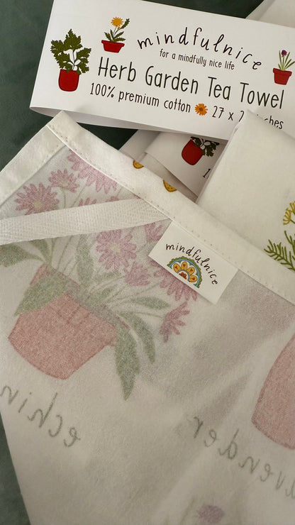 Herb Garden Tea Towel