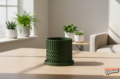 Minimalist Zig-Zag Planter