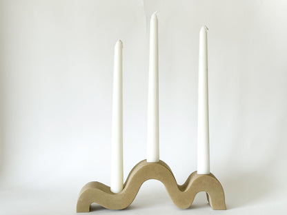 Wavy Taper Candle Holder