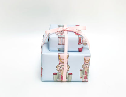 Blue Nutcracker Gift Wrap