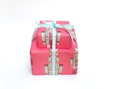 Dark Pink Nutcracker Gift Wrap