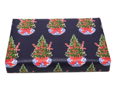 Blue Christmas Chinoiserie Gift Wrap