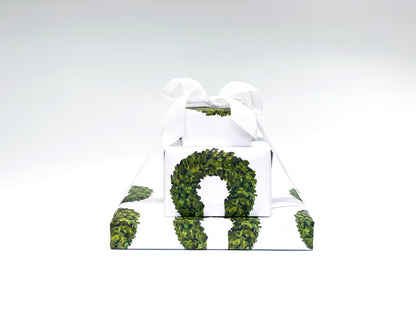 Boxwood Wreath Printed Wrapping Paper
