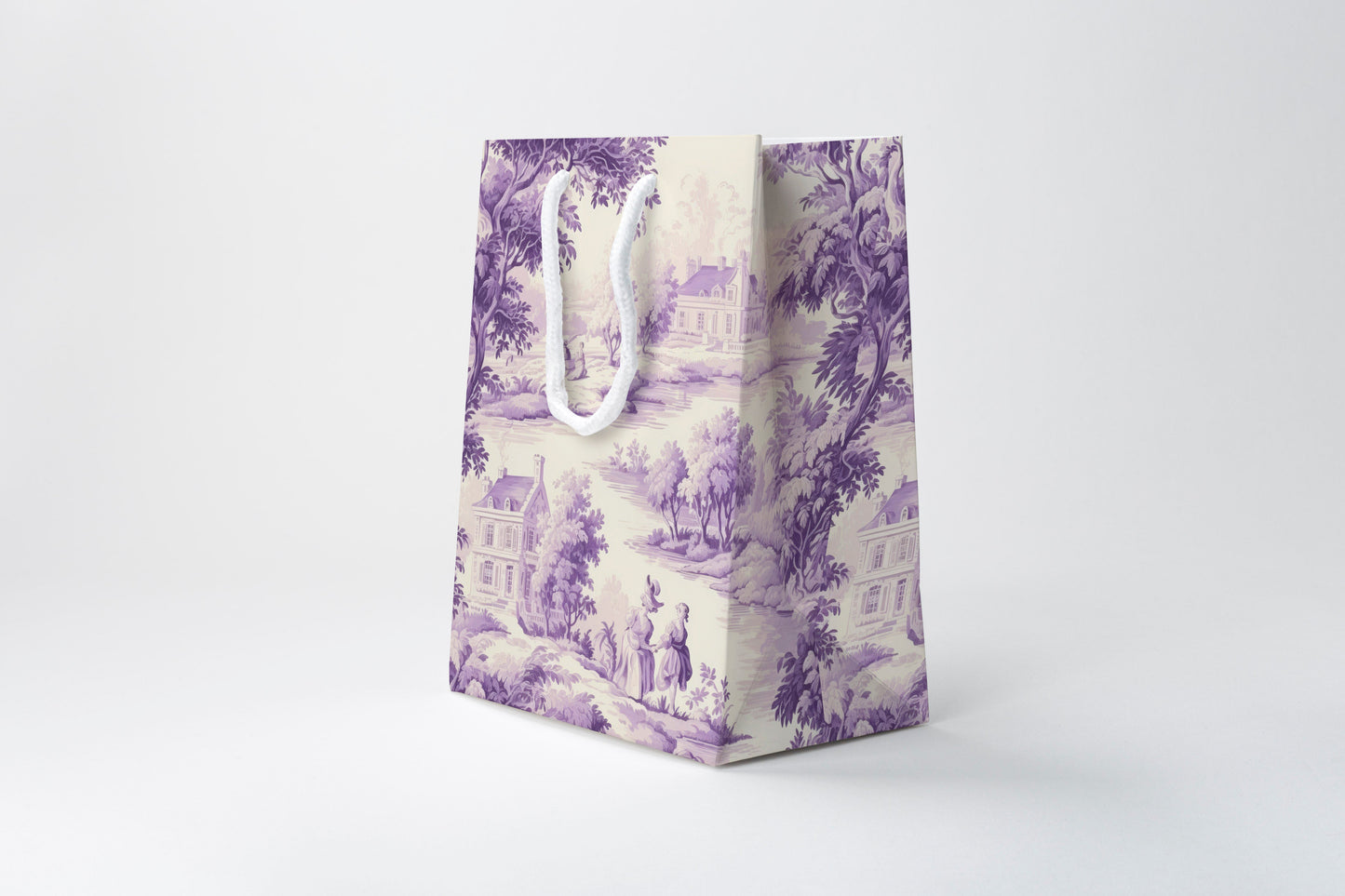 Lavender Toile Gift Bag