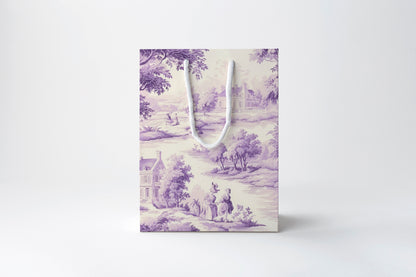 Lavender Toile Gift Bag