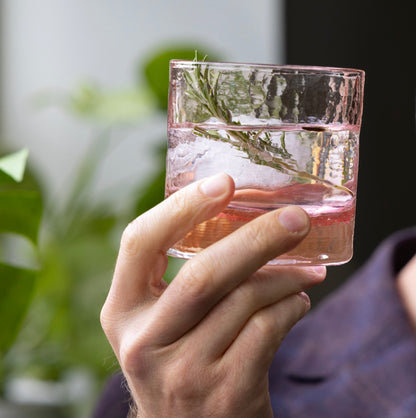 CHERRY BLOSSOM COLLECTION | The Rocks Glasses | Set of 2 | Made in USA