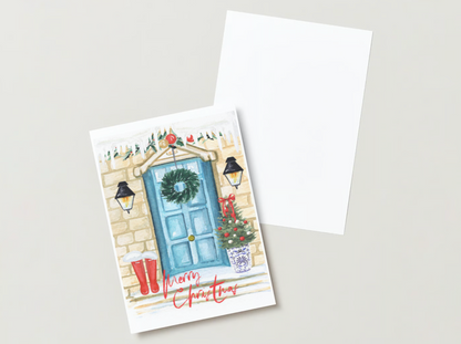 Blue Door Holiday Card