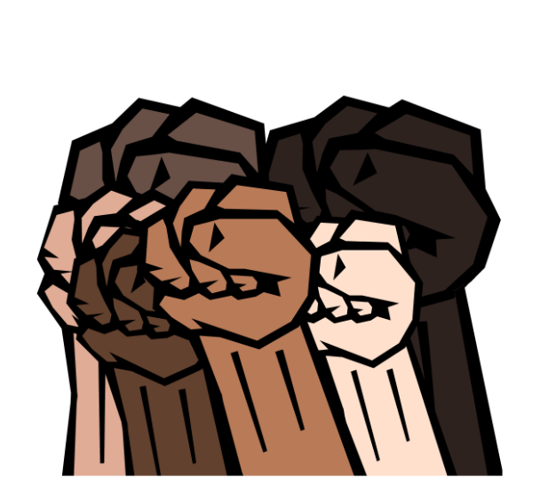 Solidarity Fists sticker