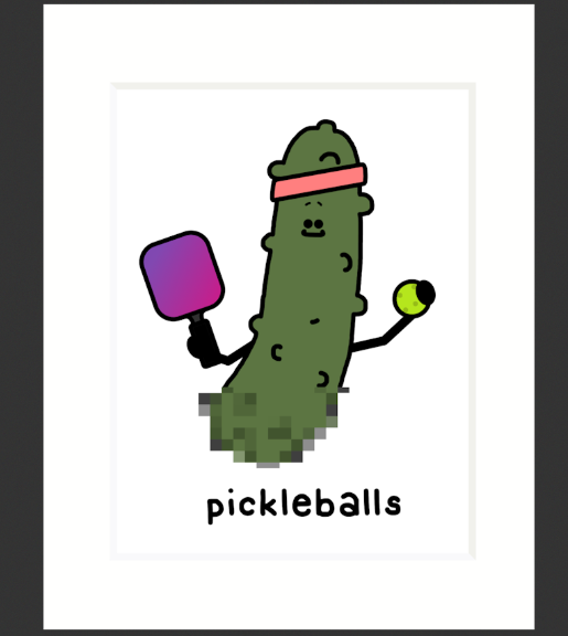 Pickleballs print
