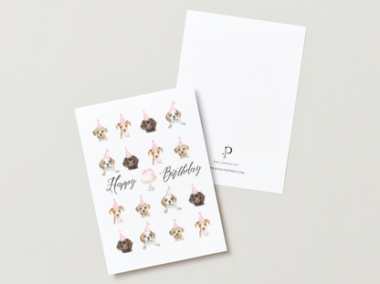 Birthday Puppies Card