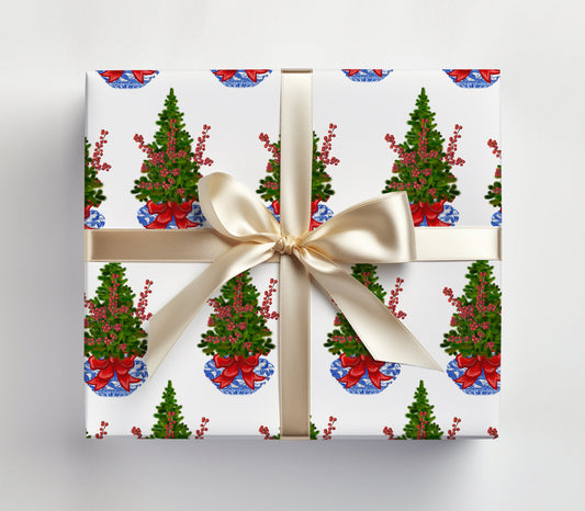 Chinoiserie Christmas Gift Wrap