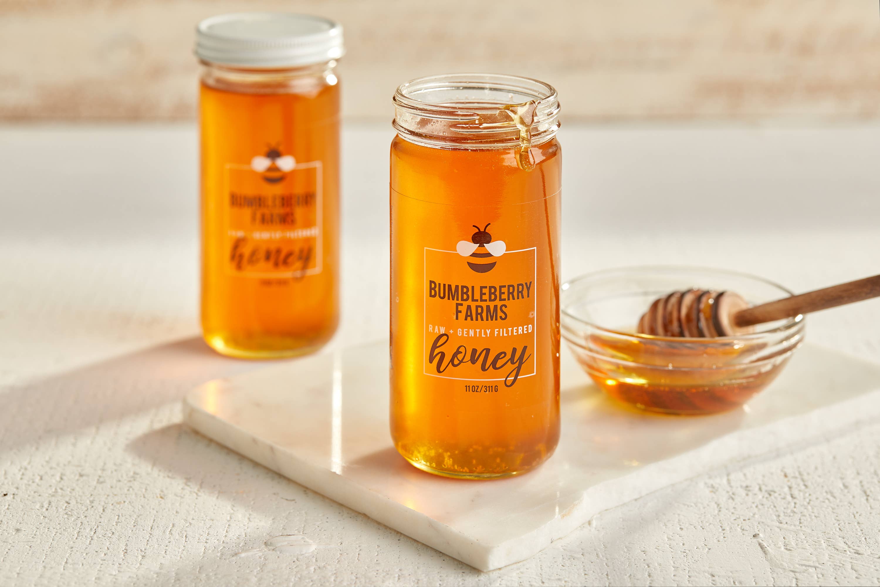 Raw + Gently Filtered Clover Honey - 11 OZ - 0