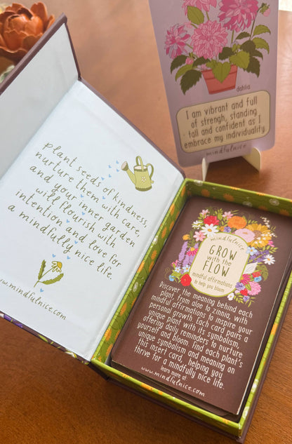 Grow With The Flow Affirmation Cards to help you bloom